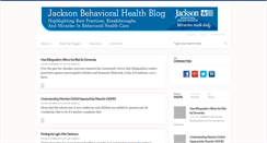 Desktop Screenshot of jacksonbehavioralhealthblog.org